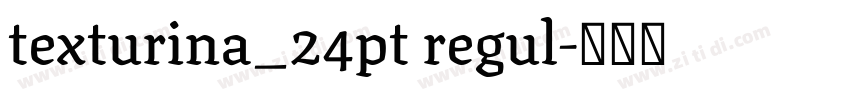 texturina_24pt regul字体转换 texturina_24pt regul字体转换